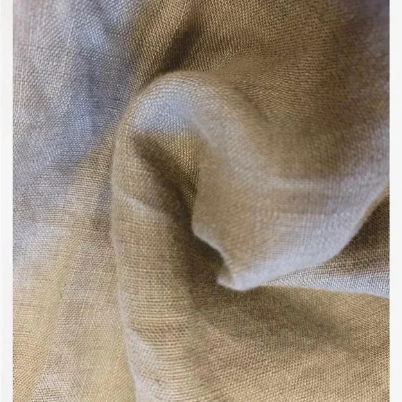 I Jeans 100% linen Olive Cold Shoulder Slip Mini Dress Size Small - Picture 10 of 10